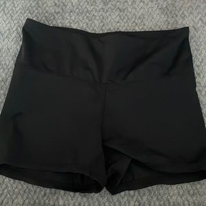 Black high waisted booty shorts